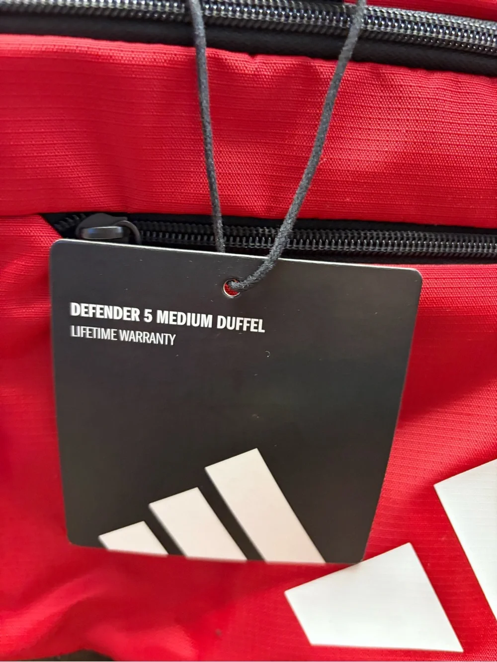 adidas Red and Black Training Duffel Bag